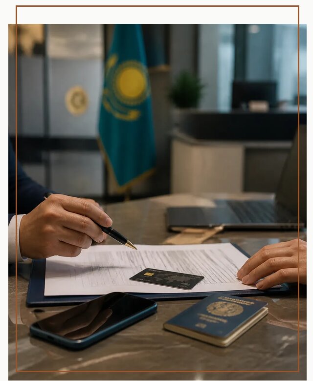 Открытие счета и банковской карты в Казахстане в Пушкине